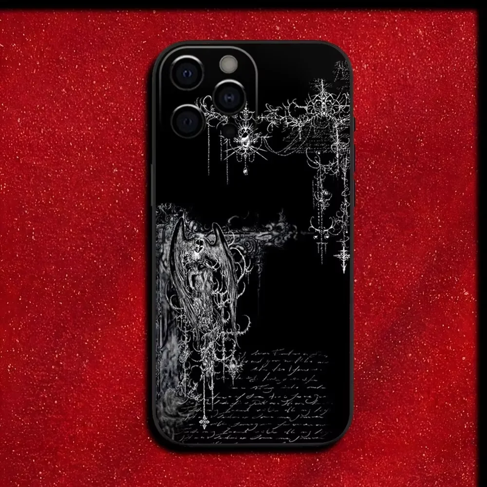 Gothic Cyber Sigil Cross Handyhülle für iPhone 17 Air 16e 15 14 13 12 11 Pro Max Plus Mini SE 2020 2022 stoßfest weich – Detail 7