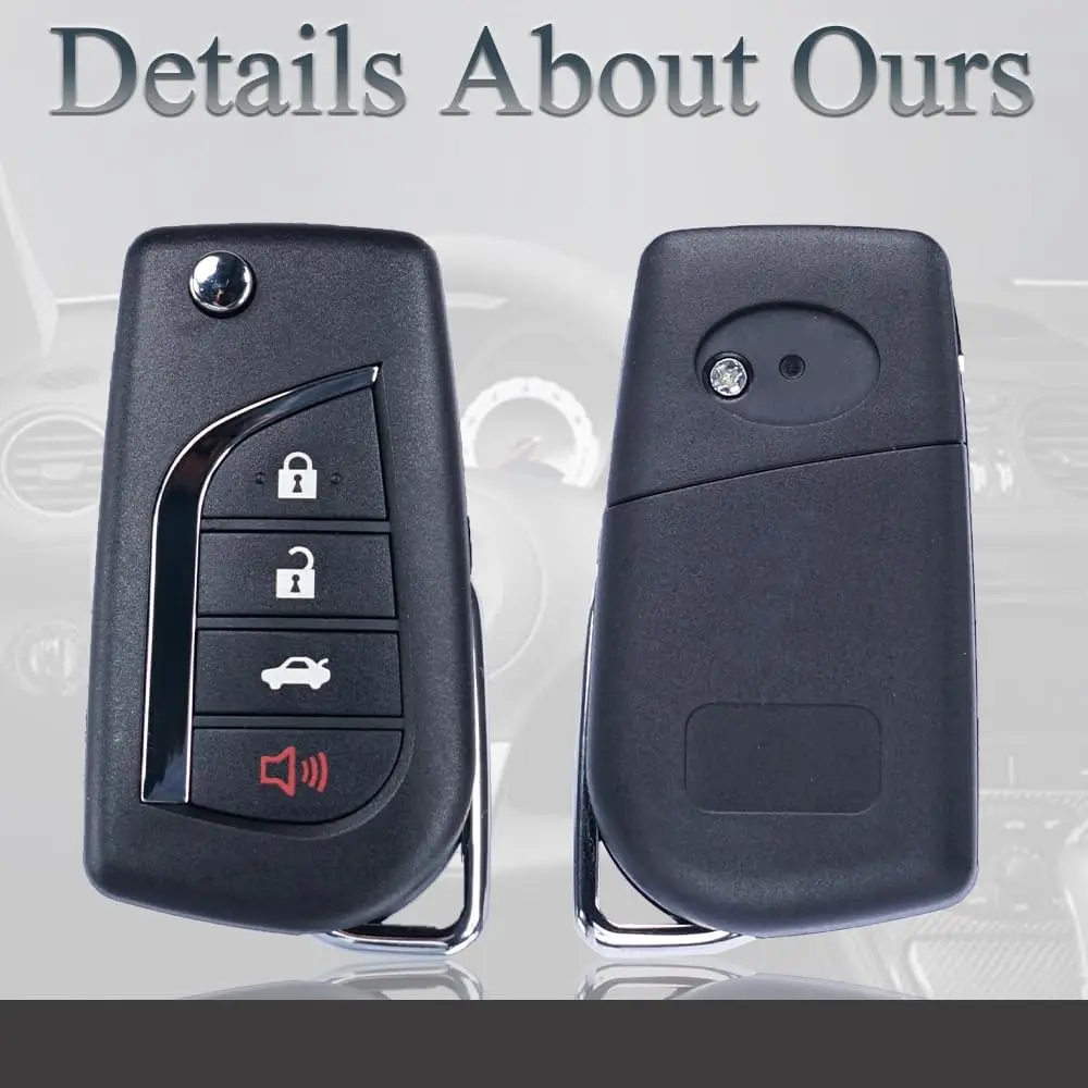 Key Fob Remote Replacement Fits For Toyota Corolla 2014 2015 Desertcart
