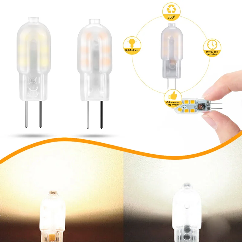 

12v Hot Crystal Lamp Led Lamp Bead Creative Pin Mini G4 12 Bead Pc Low-voltage Wholesale Newest Small Bulb Milky White Matte