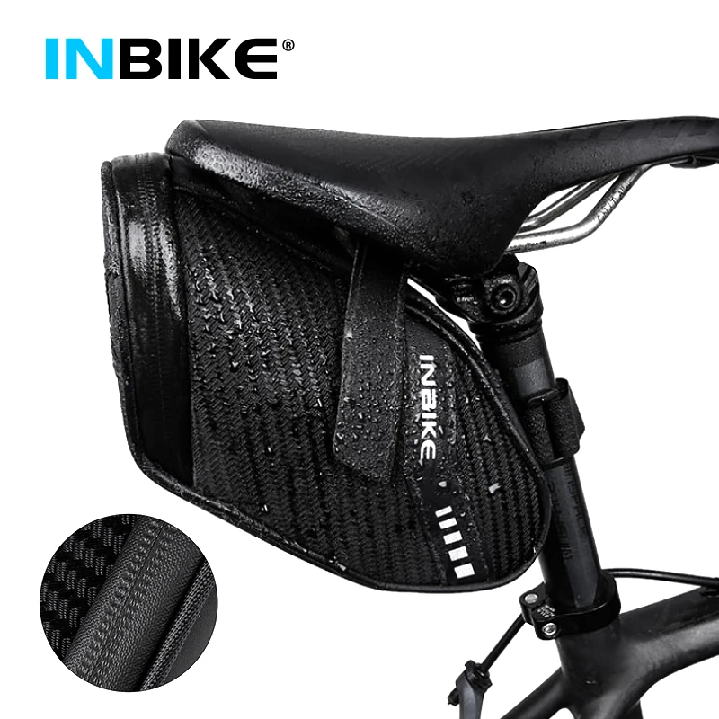 INBIKE Portable Bicycle Saddle Bag Nylon Waterproof Bike Seat