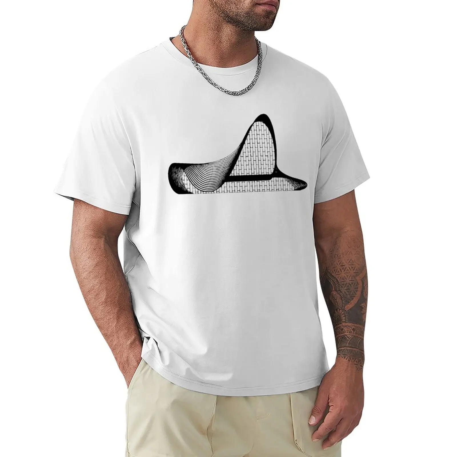 

Zaha Hadid - Heydar Aliyev Center black outline T-Shirt sublime anime clothes cute clothes plain mens t shirts casual stylish