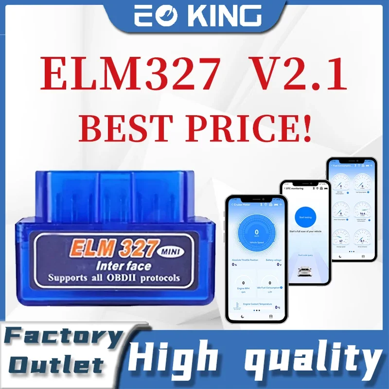 OBD2 Scanner OBD Code Reader System Diagnostic Tool Mini Bluetooth ELM327 V2.1 V1.5 Auto OBD Scanner Code Reader Tool For Android OBDII Protocols