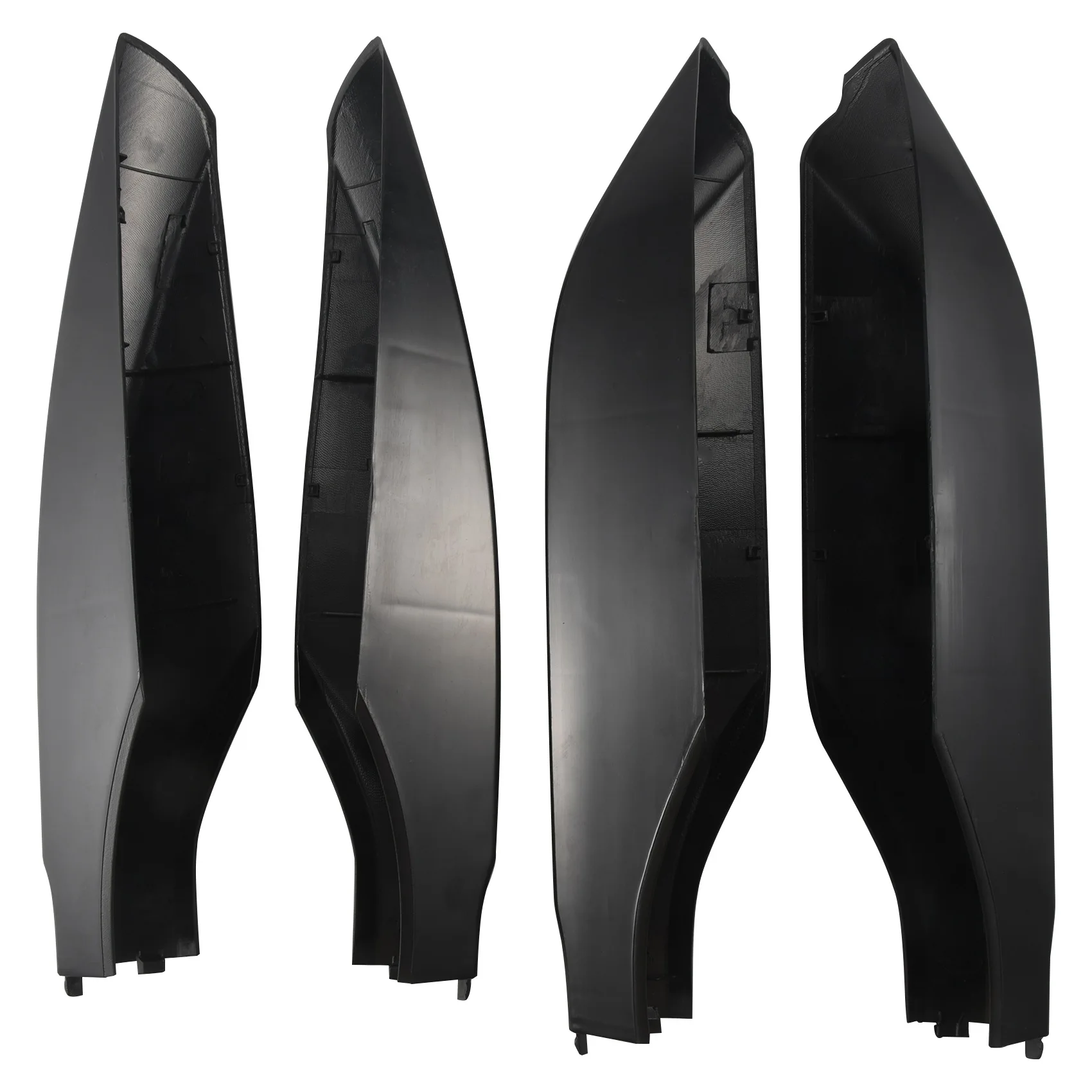 4 Pz/Set Black Abs Car Roof Rack Cover Rail End Shell Protect Per Toyota Prado Fj150 2010-2019