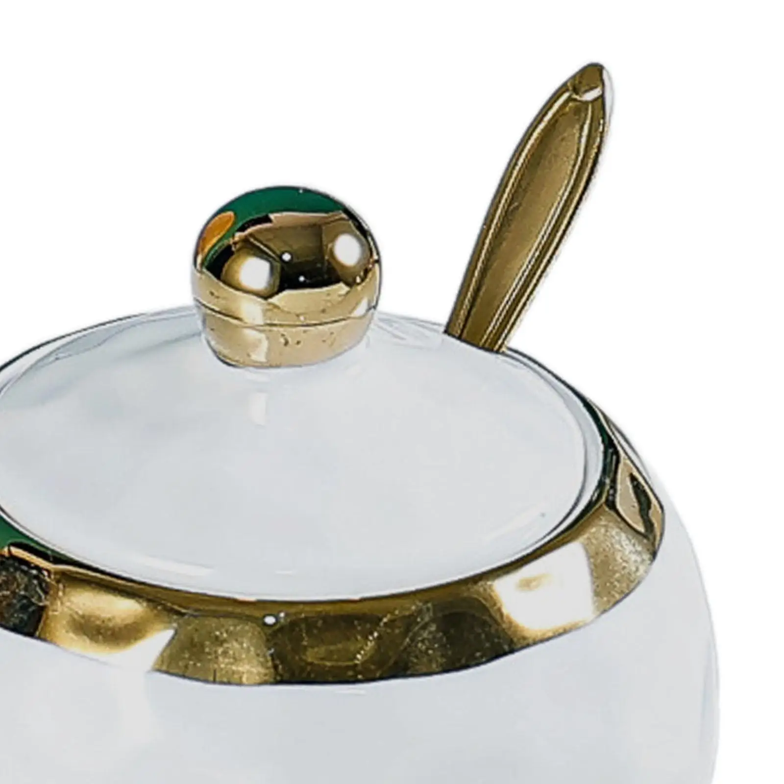 Ceramic Sugar Bowl ,Condiment Jar ,about 300ml ,Condiment Pot, Salt Container for Home Kitchen Coffee Bar Counter Restaurant