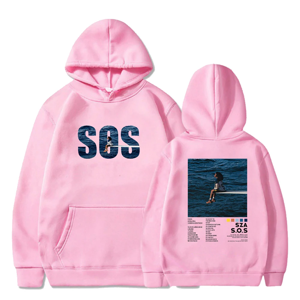 SZA Merch New Music Album SOS Hoodie Long Sleeve Streetwear Men Women Hooded Sweatshirt Fashion Clothes