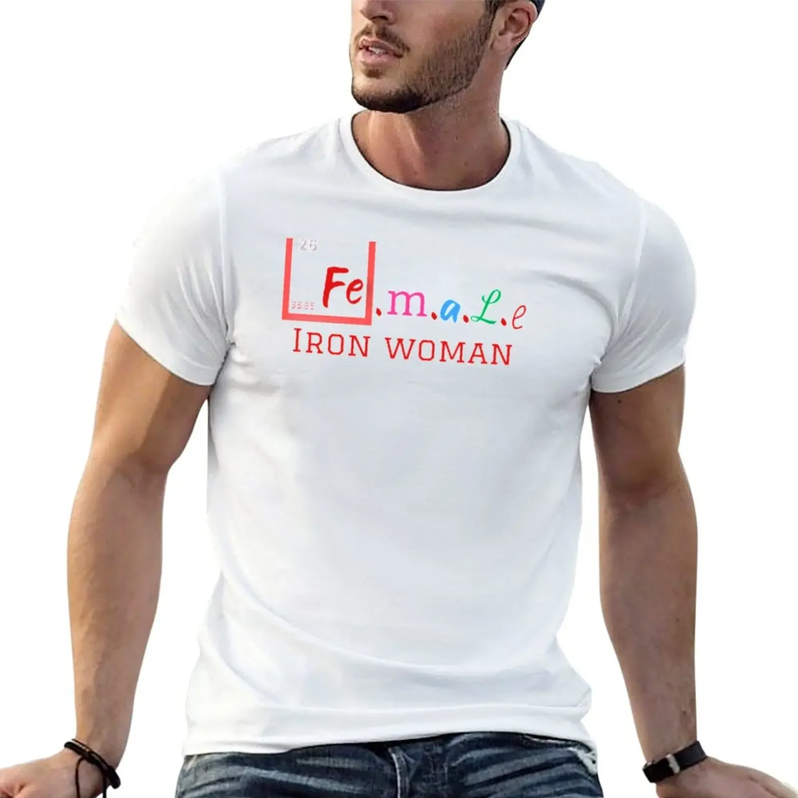 

Iron woman and strong woman T-shirt quick drying tops t shirts men