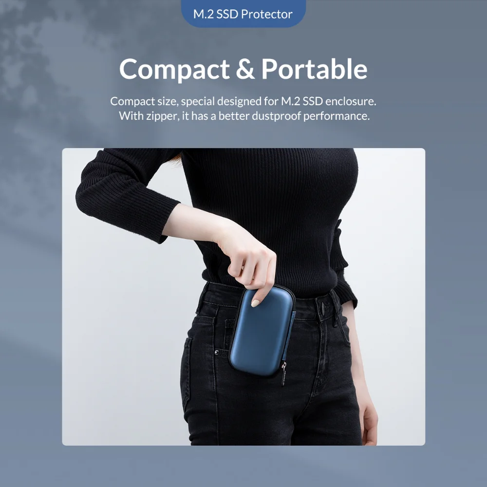 Portable Storage Protection Bag M.2 NVMe NGFF SSD Case for Earphone Data Line USB Flash Drive Portable PSD