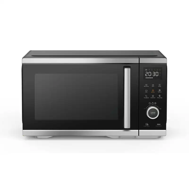 

Air Fryer Plus, 6-in-1 Countertop Microwave Air Fryer Oven Combo with Convection, Black