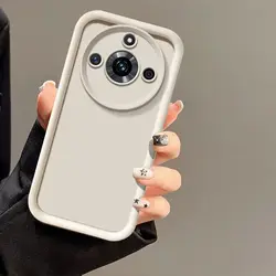 Solid Color Matte Soft TPU Shockproof Anti - Scratch Phone Case for Realme 11 Pro+ (TY white)
