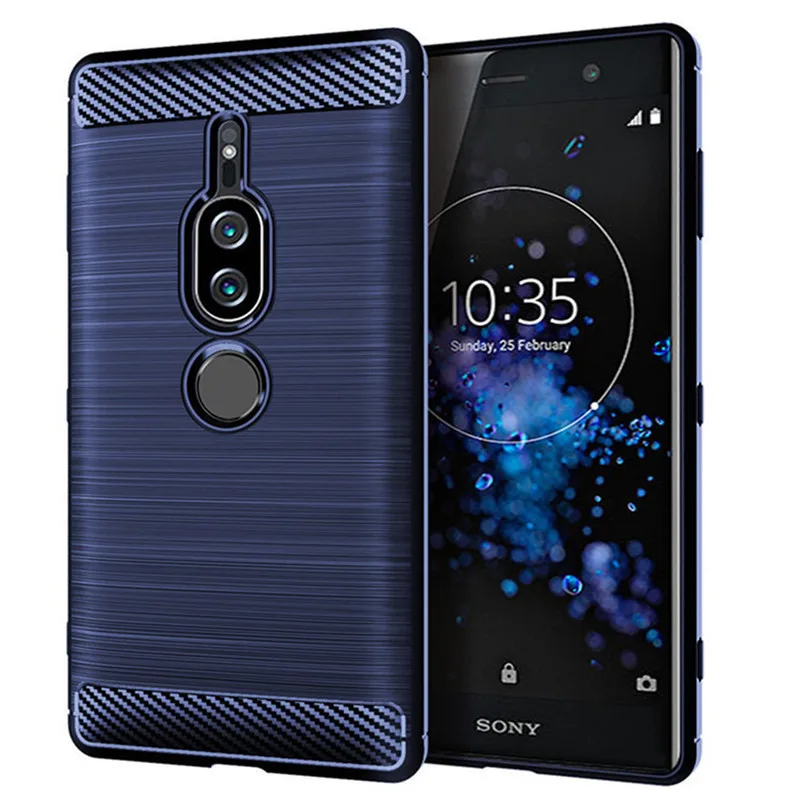 Luxury Carbon Fiber Case for SONY Xperia XZ2 Premium Shockproof
