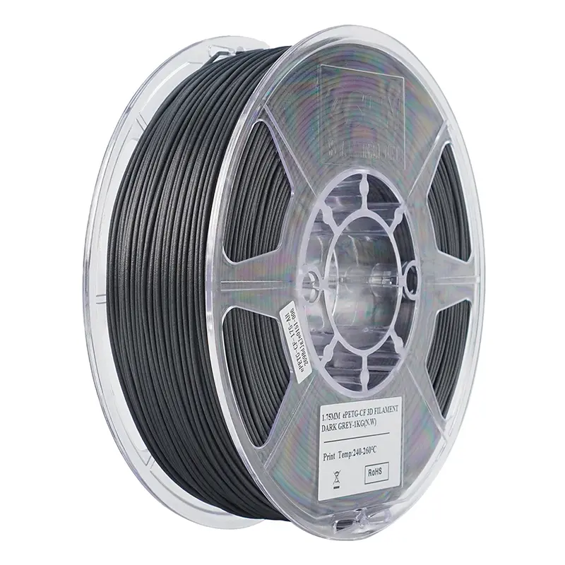 ESUN Carbon Fiber PETG 3D Filament High Strength 3D Printer Filament 1.75MM 1KG PETG Carbon Fiber Filament For Bambu Lab PETG-CF image 11