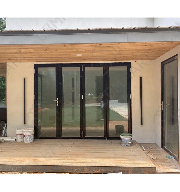 

CBMmart USA Standard Thermal Break Insulation Aluminum Alloy Exterior 4 Leaves Bi-fold Folding Patio Doors