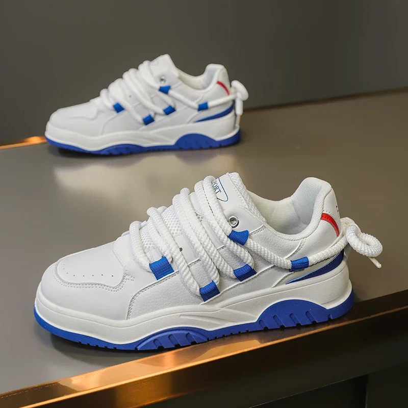 

2024 New Fashion Men's Leather Sports Shoes Casual Board Shoes Men's Skateboarding Shoes Sports Shoes Sports Board Shoes