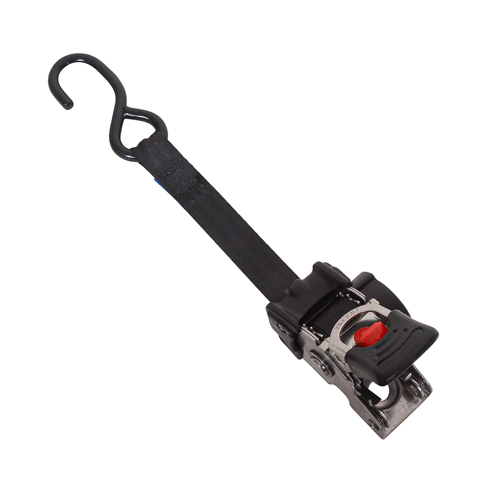 MOTO4U Bolt on Retractable Ratchet Straps Coated S Hook Stainless Steel Auto Retract Ratchet Straps Self Ratcheting Strap 1PC motorcycle wheel strap tie down belts
