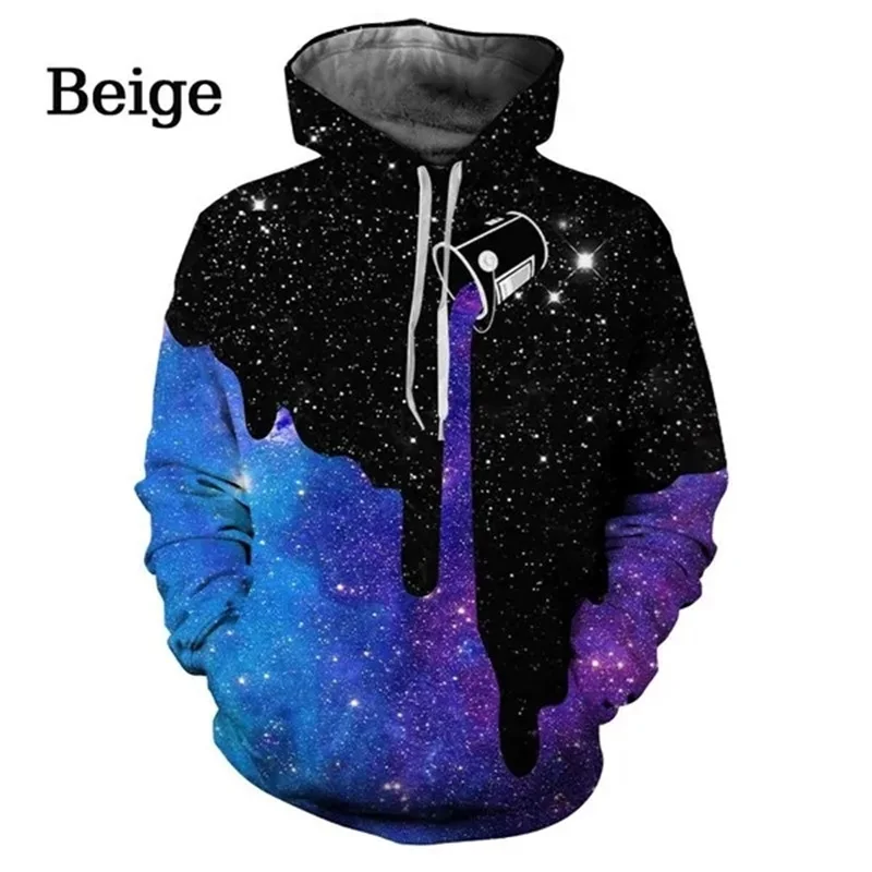 thumbnail image 1 of Sudadera con capucha unisex con estampado 3D divertido para hombre, sudadera con capucha con estampado de cielo estrellado colorido, sudaderas de moda, sudaderas, camisetas de calle, 1 of 5