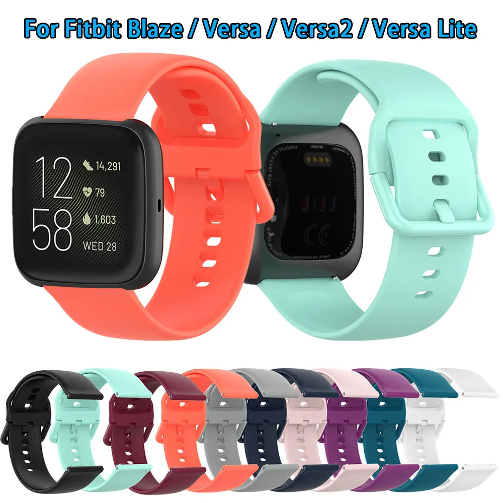 

Strap For Fitbit Blaze Versa2 Versa Lite Silicone Smartwatch Sport Watchband Bracelet Replacement Wrist Band Accessories