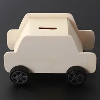 Wooden Car Shaped Coin Bank Kids Diy Crafts Money Box Educational Toy Gift Practical Creative Ability Development Wooden Saving 1