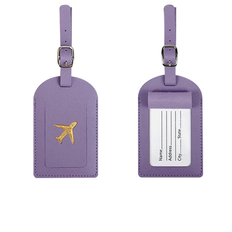 Vividwise Etichette Per Bagagli In Vera Pelle - 3 Pezzi, Con Protezione Privacy, Cinturino Regolabile, Per Valigie E Borse Da Viaggio (Nero) - 2