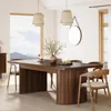 78.7" Extra Long Dining Table for 6-8 People, Large Farmhouse Kitchen Table with Wooden Tabletop, Rustic Style Rectan 6