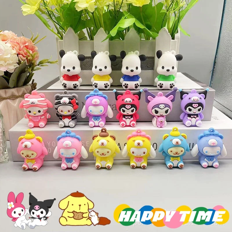 

10 шт., брелок для ключей, с мультяшным рисунком