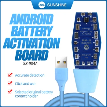 SUNSHINE SS-903A SS-904A 급속 충전 휴대폰 배터리 활성화 보드, 아이폰, 안드로이드, 화웨이, 삼성 휴대폰 수리용