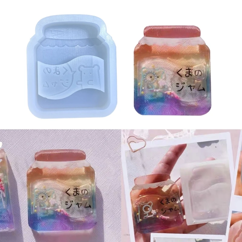 

Resin Shaker Mold,Reusable Jar Silicone Mould for DIY Crafts Making Dropship
