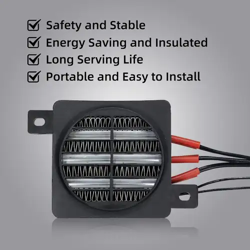 12V 24V 48V 110V 220V PTC Heater 50~400W Ceramic Thermostatic Insulated Heater With Fan Pet Insulation Incubator Electric Heater - Image 5