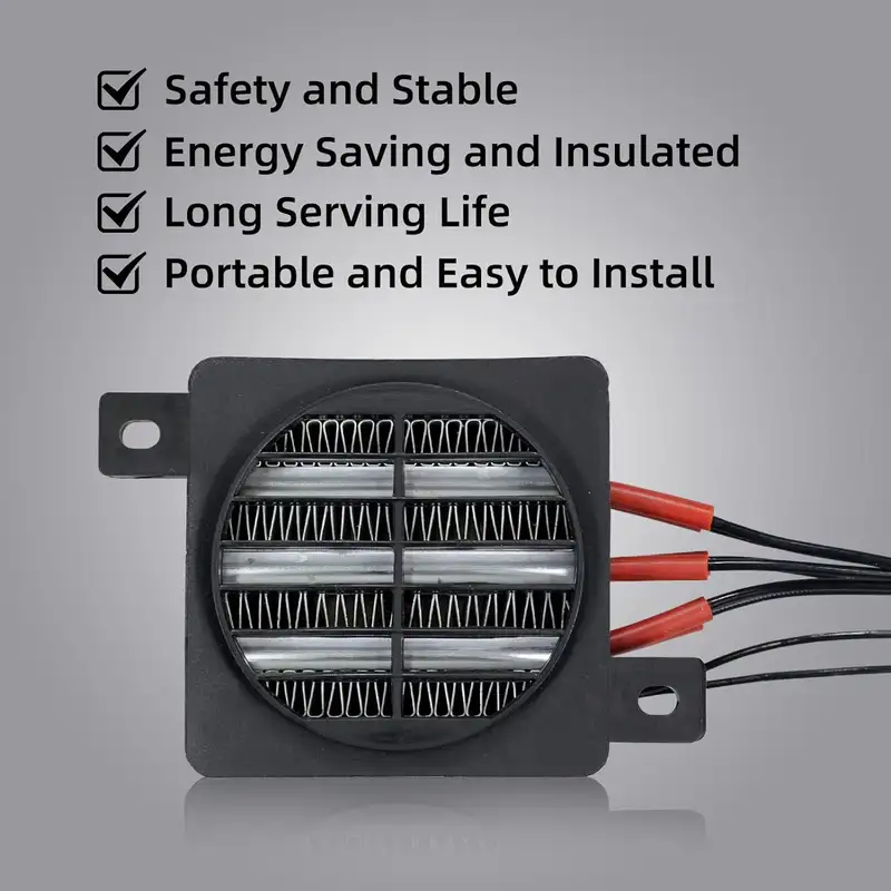 12V 24V 48V 110V 220V PTC Heater 50~400W Ceramic Thermostatic Insulated Heater With Fan Pet Insulation Incubator Electric Heater - Image 5