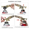 Portable Welding Gas Torch Flame Nozzle Butane Burner Outdoor Camp BBQ Lighter Flamethrower Kitchen Supplies Welding Equipment 3