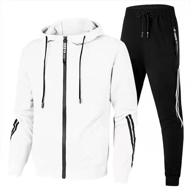 Men's Autumn Winter Sets Zipper Hoodie+pants Two Pieces Casual Tracksuit Male Sportswear Gym Brand Clothing Sweat Suit 2