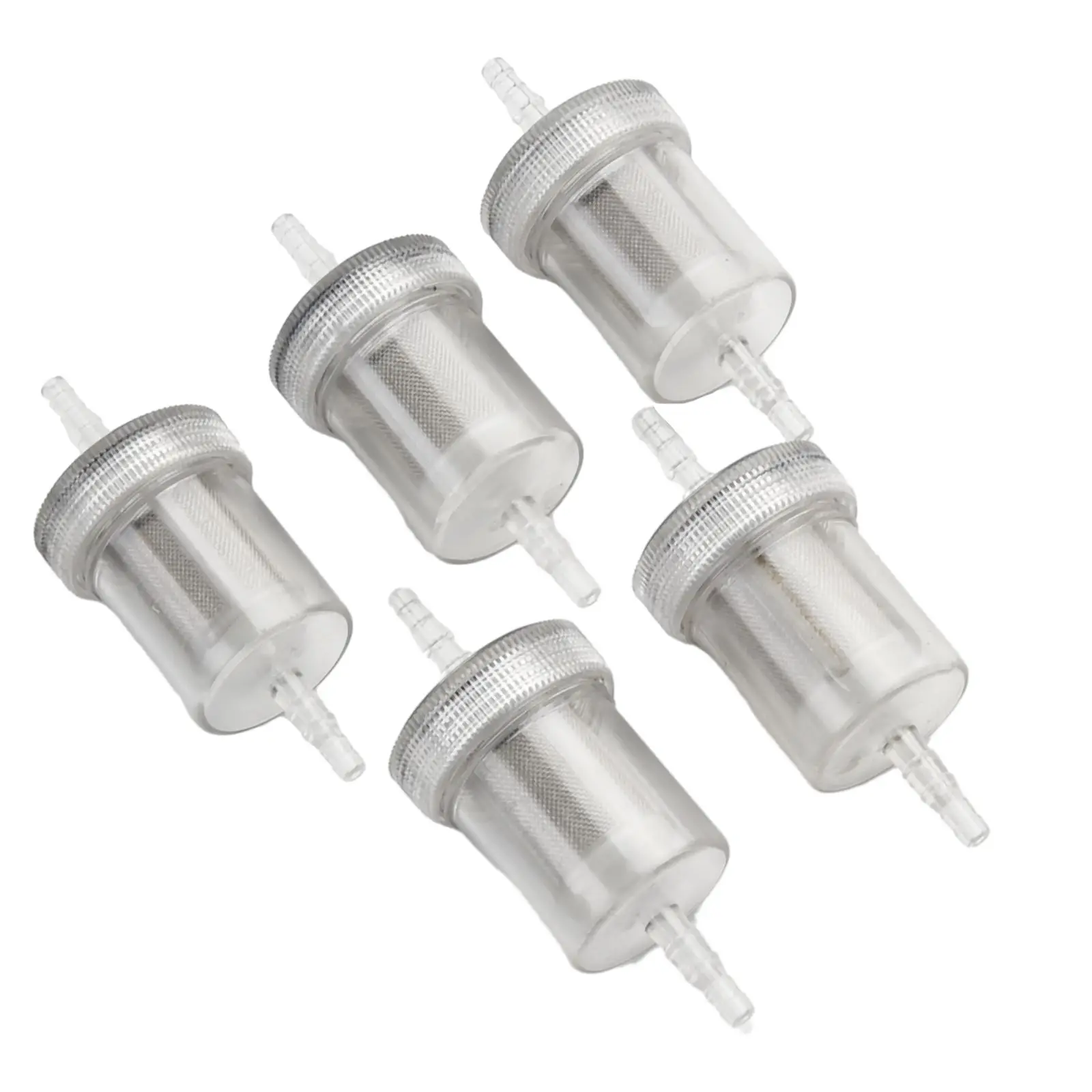 5PCS 4mm Diesel In-Line Fuel Filter Kit Gas Filter for Webasto-Eberspacher Air Heater Diesel Set Car Accessories Transparent Cap,fuel filter