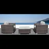 Fully Assembled 2-Person Rattan Wicker Seating Set with Cushions 3