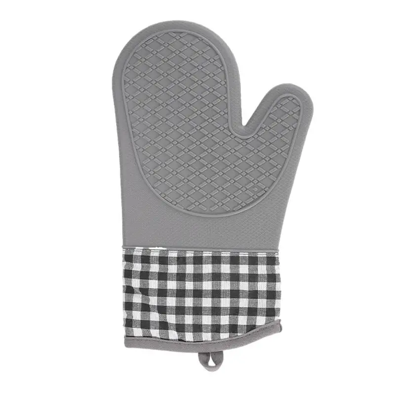 

Extra Long Oven Mitts and Pot Holders Sets Heat Resistant Silicone Cooking Gloves Heat Resistant Oven Mitts for Baking Grilling