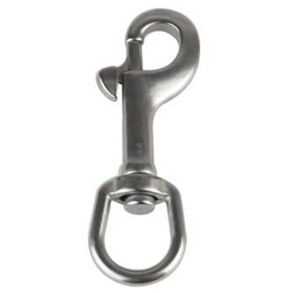1Pcs 316 Stainless Steel Swivel Eye Bolt Snap Spring Hook Scuba Diving Bolt Snap Spring Hook Pet Snorkeling Equipment
