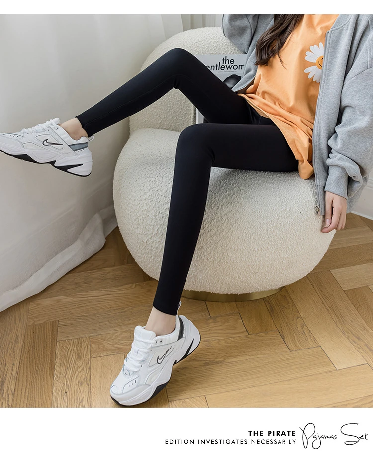 CHRLEISURE Zimske sportske ženske tople crne debele uske Veet hlače elastične push-up modne uske tajice ženske nove_voghion.com