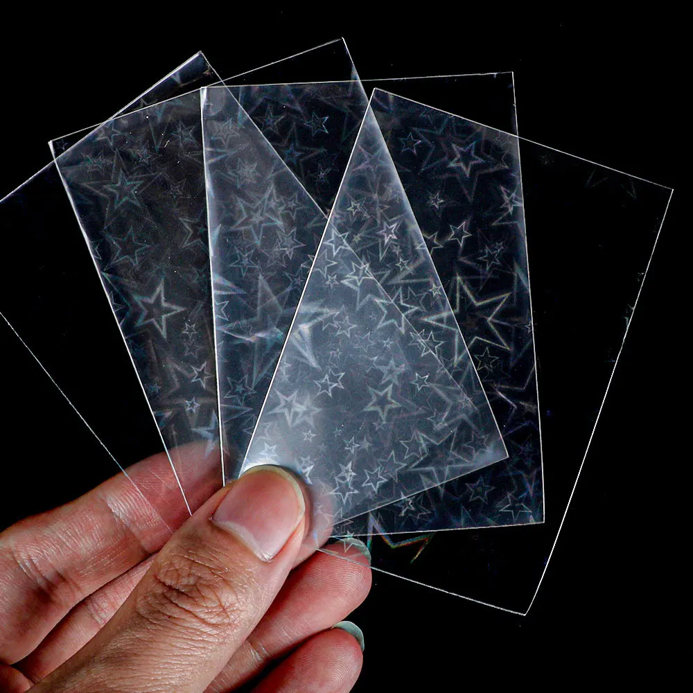 Set of 50 Premium Clear Card Sleeves - Photocard Protection for Collectibles and Gaming Cards