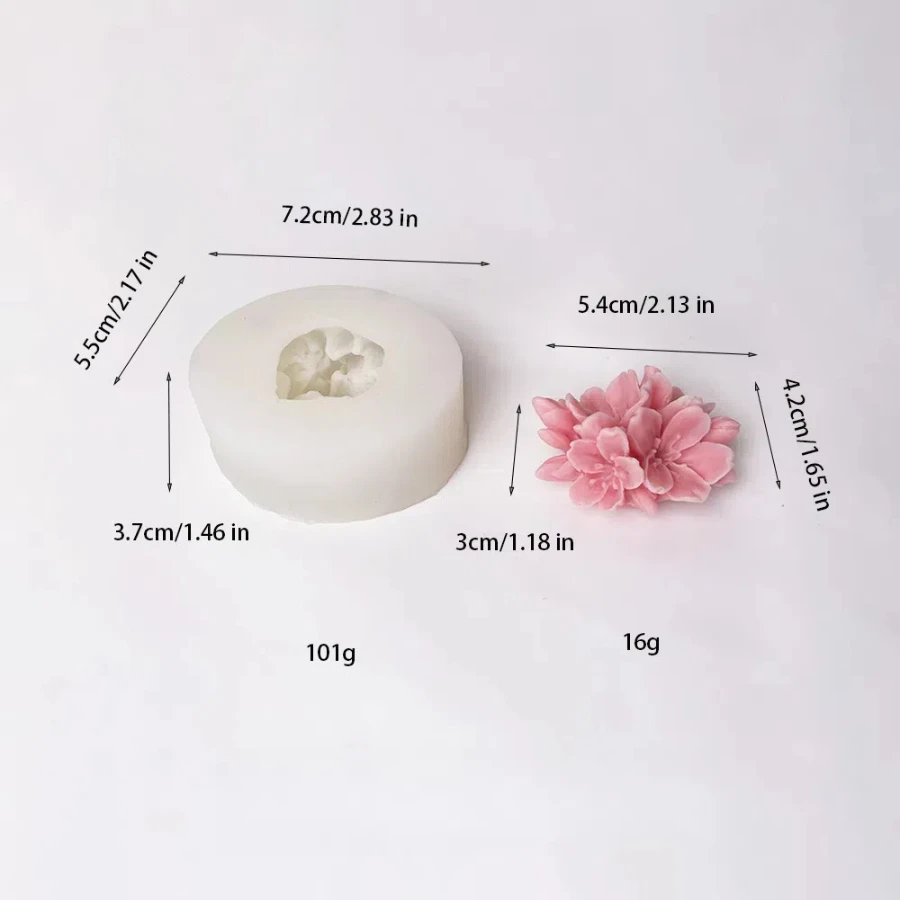 Peach Blossom Candle Mold 5