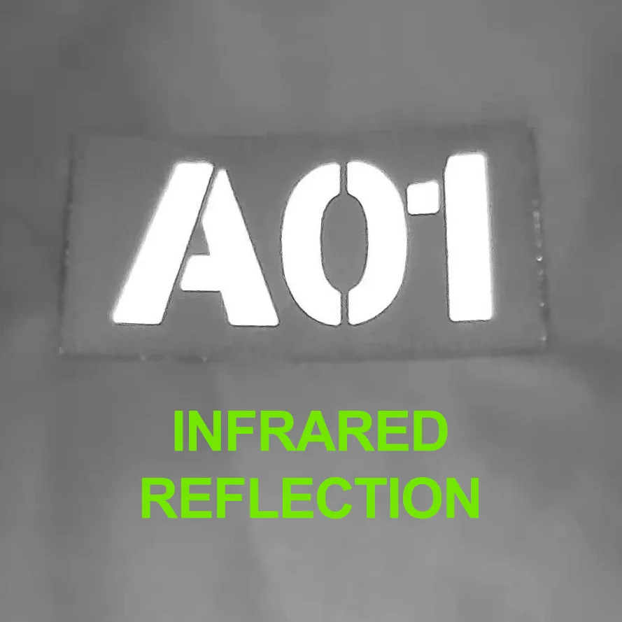 Clothing Patches Custom Laser Cutting IR IFF Infrared Reflection Patch Radio Call Sign Name Tapes Black Letters Morale Tactics Military Airsoft