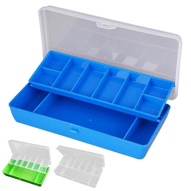 1pc Double-layer Fishing Lure Organizer Box, Multifunctional Portable  Tackle Storage Case