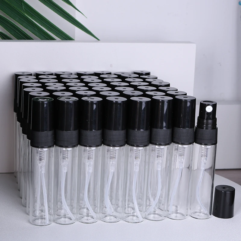 Special sale 50/piece 5ml transparent high quality glass perfume bottle spray bottle mini portable travel sub-bottle 2