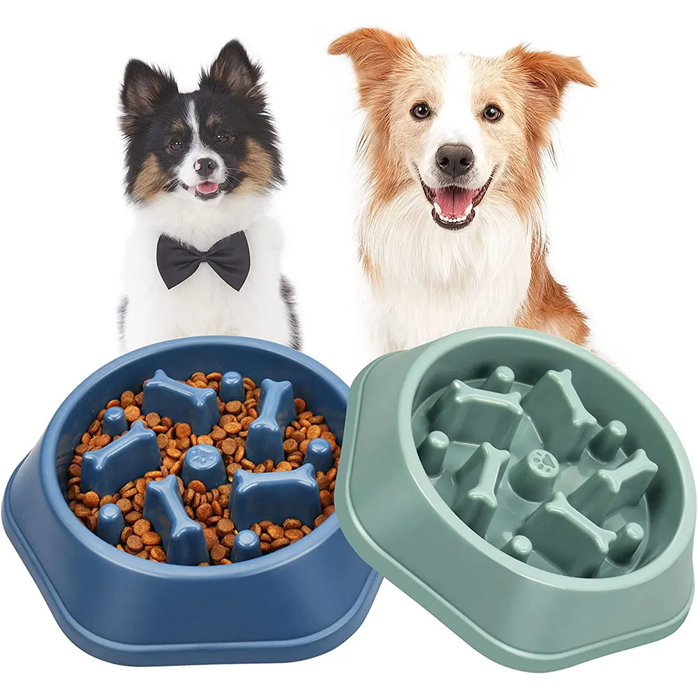 Slow Feeder Dog Bowls Slow Eating Pet Bowls Puzzle Anti-Gulping Interactive Bloat Durable Preventing Choking Healthy Dogs Bowl Slow Feeder Dog Bowls Slow Eating Pet Bowls Puzzle Anti-Gulping Interactive Bloat Durable Preventing Choking Healthy Dogs Bowl