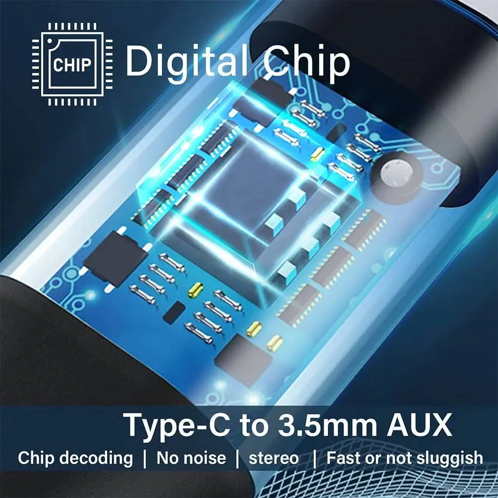 USB-C to 3.5mm Hi-Fi Stereo Audio Splitter Cable