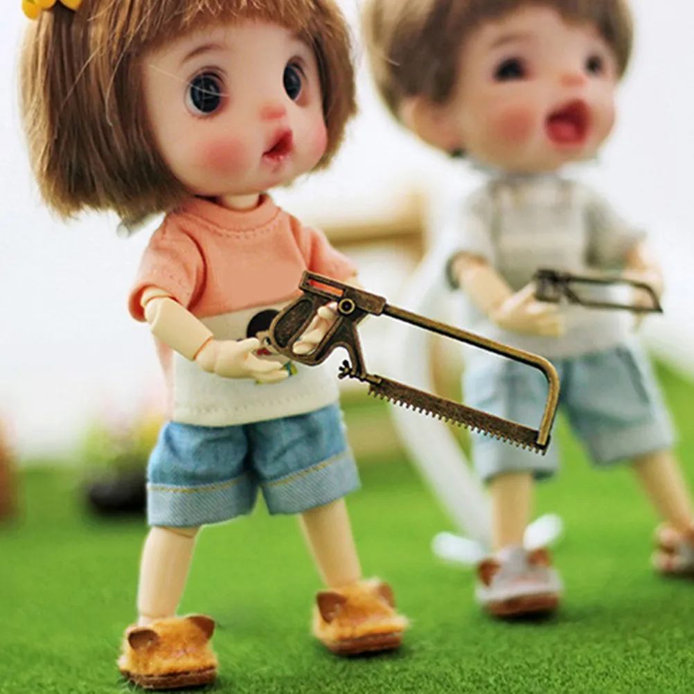 3Pcs 미니어처 톱 소형 장면 시뮬레이션 도구 야외 원예 마이크로 조경 액세서리 홈 인테리어