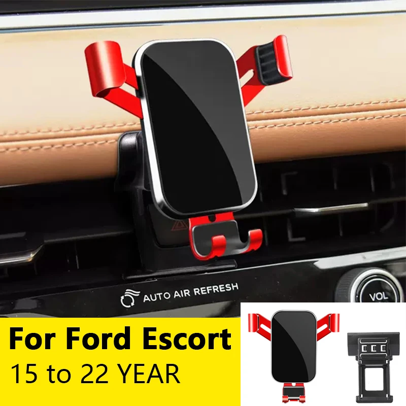 

For Car Cell Phone Holder Air Vent Mount GPS Gravity Navigation Accessories for Ford Escort 2015 to 2022 YEAR