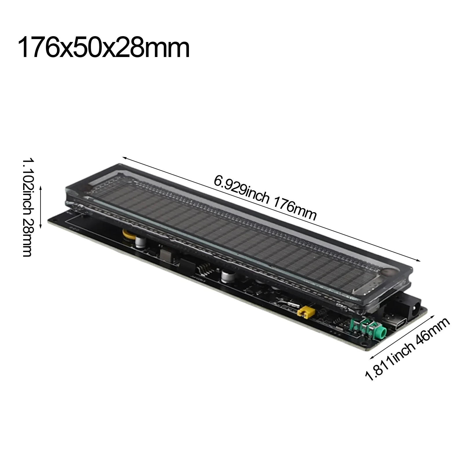 AK2515-MIC Pick Up Audio Spectrum VFD Sound Level Meter VU-Meter Screen Display Pickup Audio Spectrum Signal Spectrum-Analyzer 4