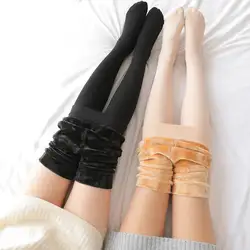 Ladies Tights Pressure Pants Women Stockings Spring Winter Thick Leggings Fleece Tight Skin  Pantyhose Warm Fur Bare Leg Panties