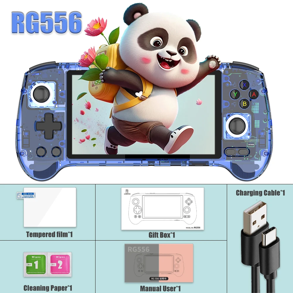 ANBERNIC RG556 Retro Handheld Game Console 64bit Android 13 System 