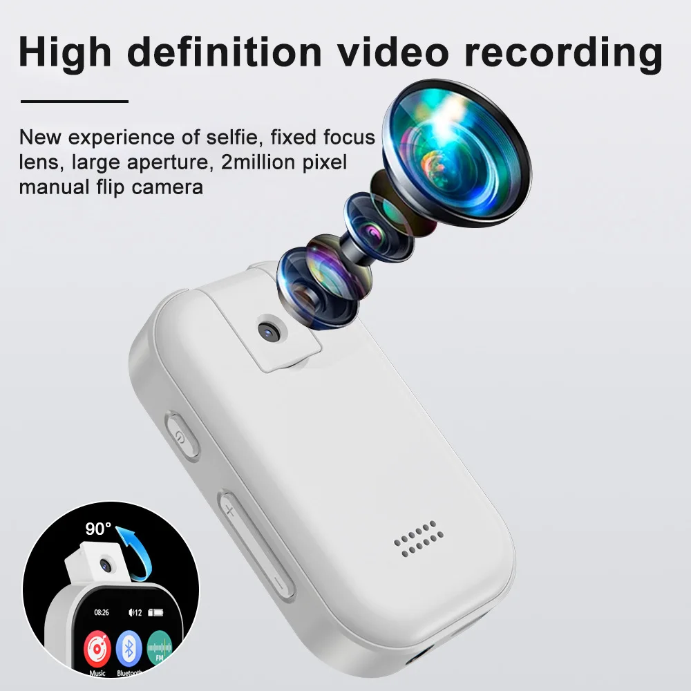 MP3/ MP4 Music Player, Supports Photo Taking & Video Recording, Bluetooth Connec