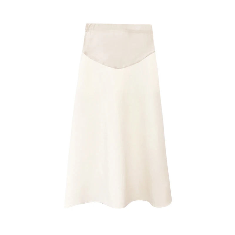 Woolen Maternity Skirts Autumn Winter Casual Warm Elastic Waist Belly Bottoms Clothes for Pregnant Women A Line Loose Pregnancy