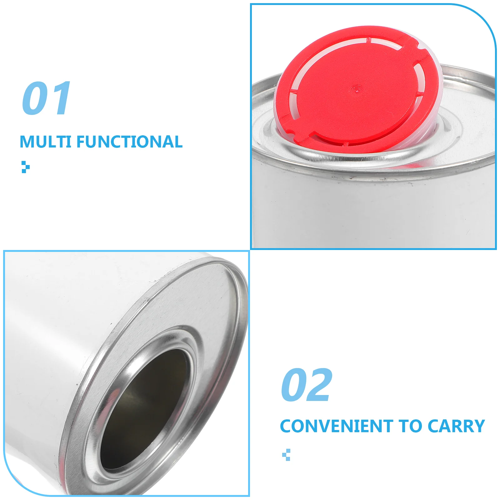 Iron Latex Paint Bucket Empty Gallon Cans with Lids Food Safe Metal Spray Kitchen Trash